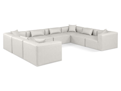 Cube Meri 144" Wide Vegan Leather Modular U Shape Sectional