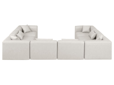 Cube Meri 144" Wide Vegan Leather Modular U Shape Sectional