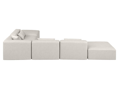 Cube Meri 144" / 108 Wide Vegan Leather Modular L Shape Sectional