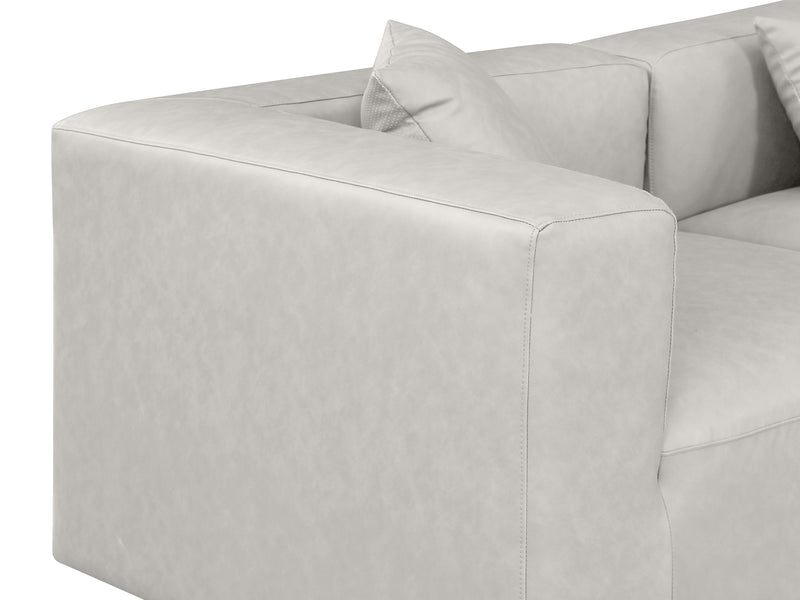 Cube Meri 144" / 108 Wide Vegan Leather Modular L Shape Sectional