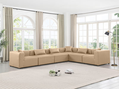 Cube Meri 144" / 108 Wide Vegan Leather Modular L Shape Sectional