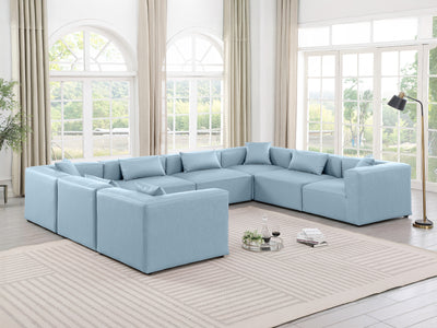 Cube Meri 144" Wide Vegan Leather Modular U Shape Sectional