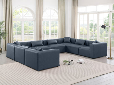 Cube Meri 144" Wide Vegan Leather Modular U Shape Sectional