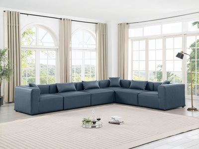 Cube Meri 144" / 108 Wide Vegan Leather Modular L Shape Sectional