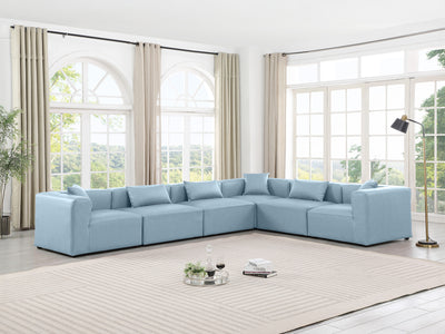 Cube Meri 144" / 108 Wide Vegan Leather Modular L Shape Sectional