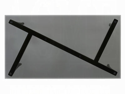 Danzel 87" Wide 6 Person Glass Top Dining Table