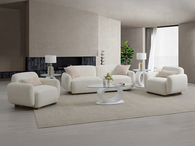 Darius 43" Wide Boucle Fabric Armchair