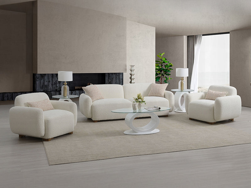 Darius 43" Wide Boucle Fabric Armchair