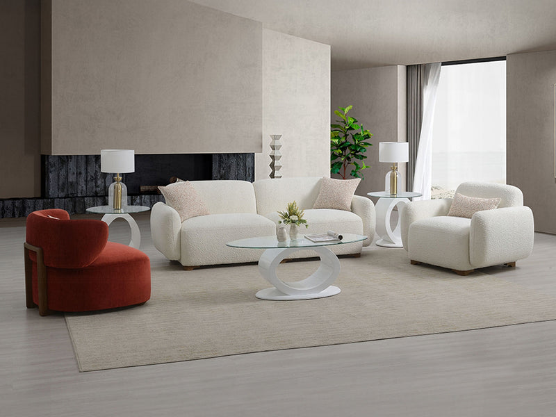 Darius 43" Wide Boucle Fabric Armchair