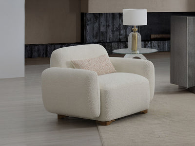 Darius 43" Wide Boucle Fabric Armchair