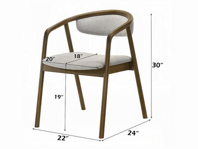 Delina 22" Wide Chenille Fabric Dining Chair