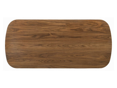 Delina 79" Wide Solid Rubber Wood Dining Table