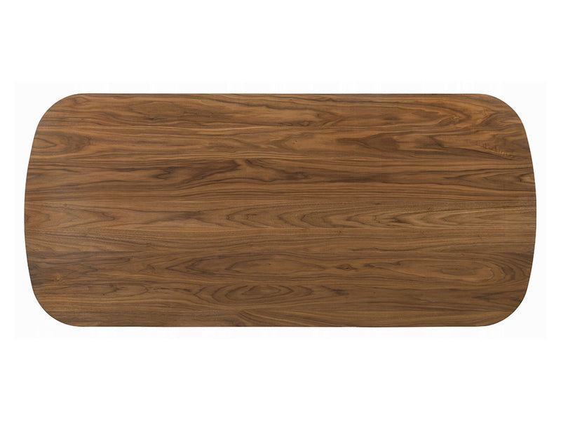 Delina 79" Wide Solid Rubber Wood Dining Table