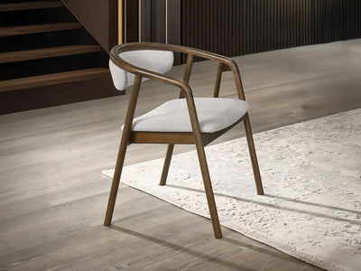 Delina 22" Wide Chenille Fabric Dining Chair