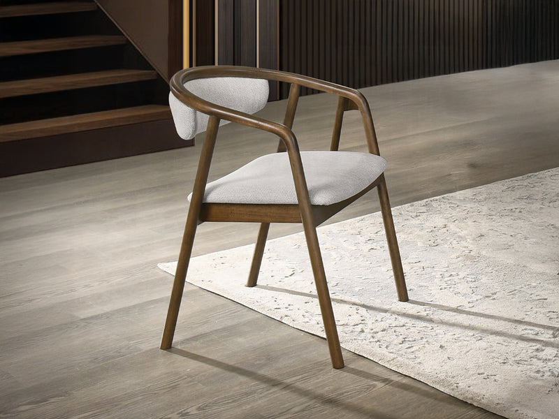 Delina 22" Wide Chenille Fabric Dining Chair