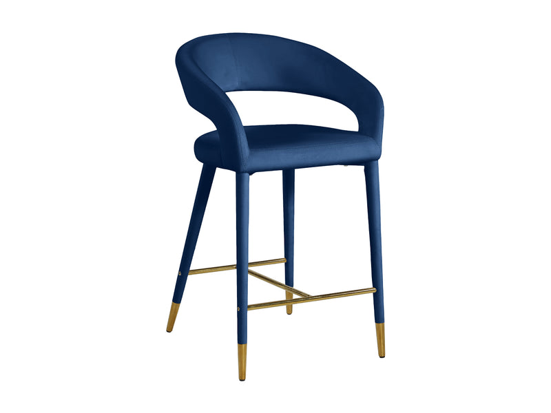 Destiny Velvet Bar Stool (Set of 2)