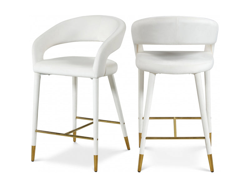 Destiny Velvet Bar Stool (Set of 2)