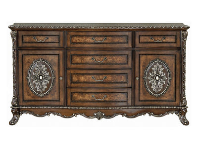 Devany 72" Wide 6 Drawer & 2 Door Dresser With Mirror