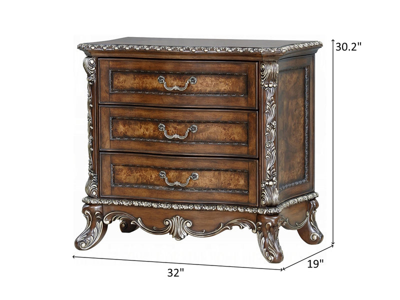 Devany 30.2" Tall 3 Drawer Nightstand