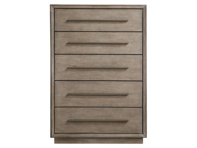 Durango 38" Wide 5 Drawer Oak Wood Chest