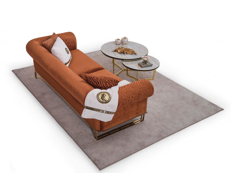 Elba Gold Living Room Set