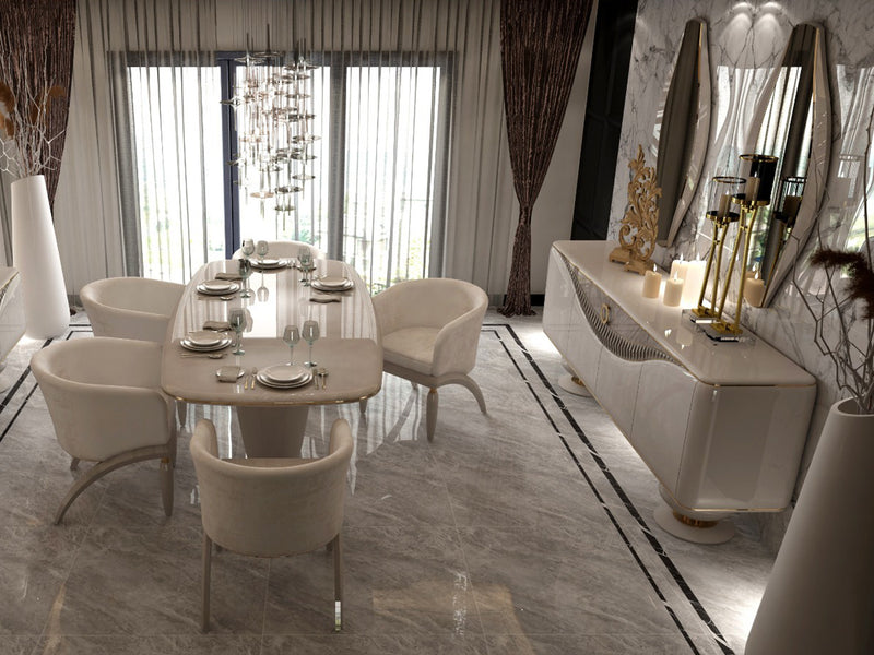 Elisium 6 Person Dining Room Set