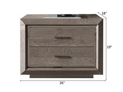 Elite Es 19" Tall 2 Drawer Nightstand