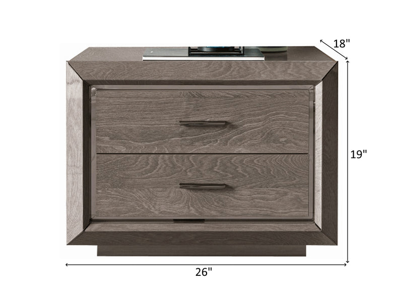 Elite Es 19" Tall 2 Drawer Nightstand