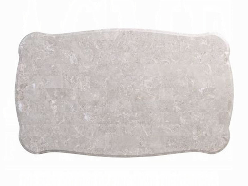 Elozzol 54" Wide Marble Top Coffee Table