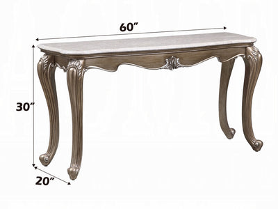 Elozzol 60" Wide Marble Top Console Table