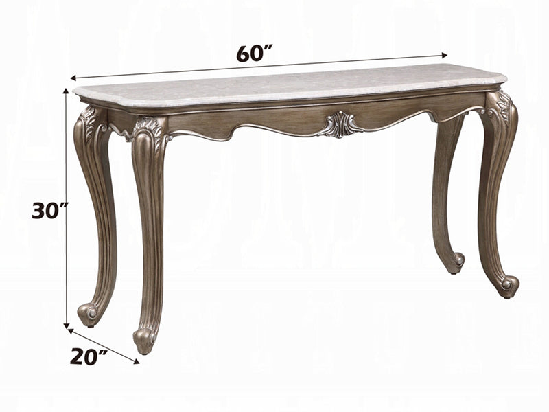 Elozzol 60" Wide Marble Top Console Table
