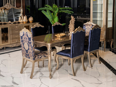 Emirgan Traditional 6 Person Dining Room Set