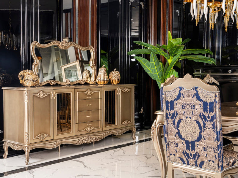 Emirgan Traditional 6 Person Dining Room Set