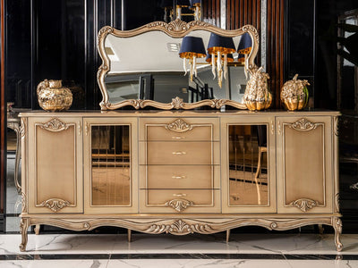 Emirgan Traditional 6 Person Dining Room Set