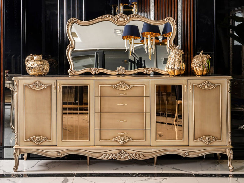 Emirgan Traditional 6 Person Dining Room Set