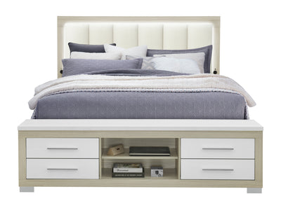 Emma Platform Bed With LED, USB,  Bluetooth Speaker