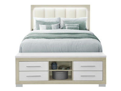 Emma Platform Bed With LED, USB,  Bluetooth Speaker