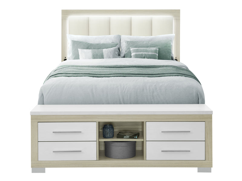 Emma Platform Bed With LED, USB,  Bluetooth Speaker