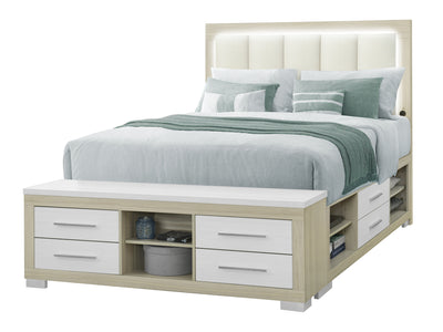 Emma Platform Bed With LED, USB,  Bluetooth Speaker