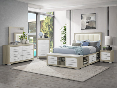 Emma Platform Bed With LED, USB,  Bluetooth Speaker