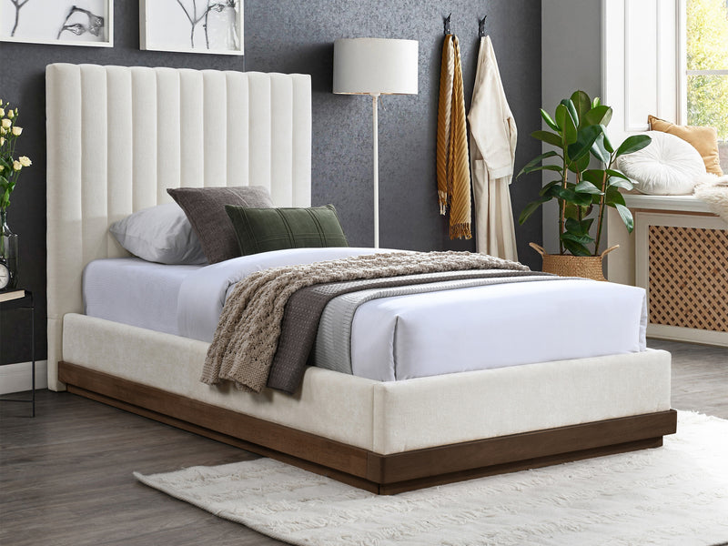 Emmet Walnut Platform Bed