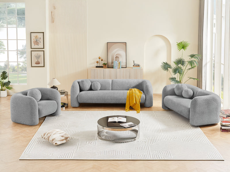 Emory 44" Wide Boucle Fabric Armchair