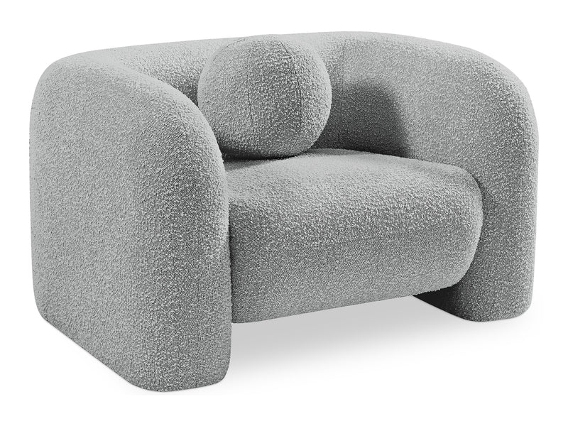 Emory 44" Wide Boucle Fabric Armchair