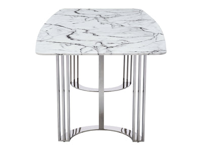 131 Marble Top 79" Wide Dining Table