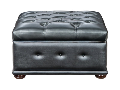 415 Tufted Leather Living Room Set