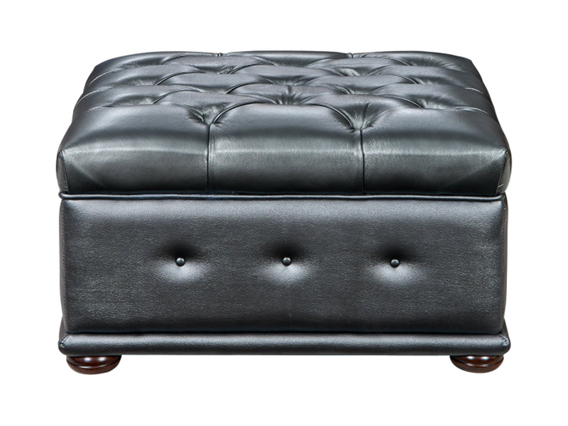 415 Tufted Leather Living Room Set
