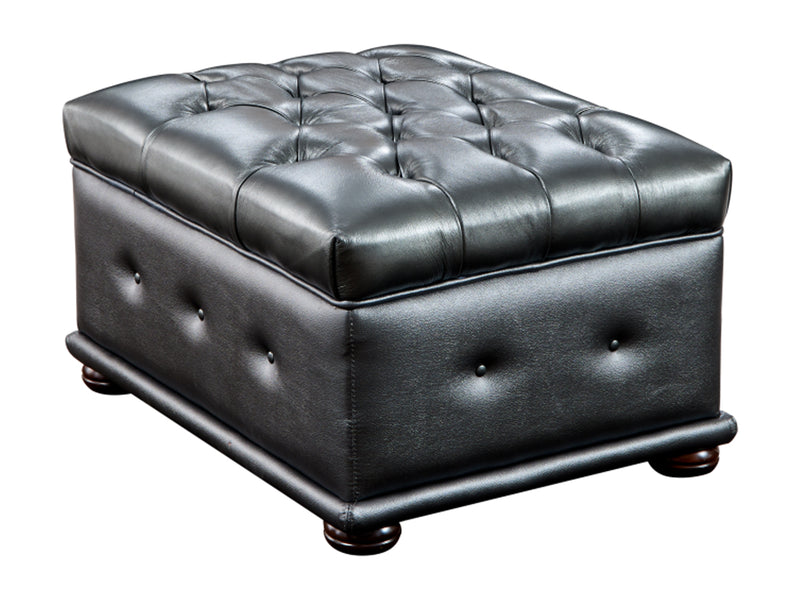415 Tufted Leather Living Room Set