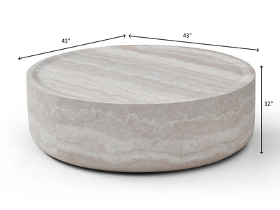 6155 Marble Looking Coffee Table