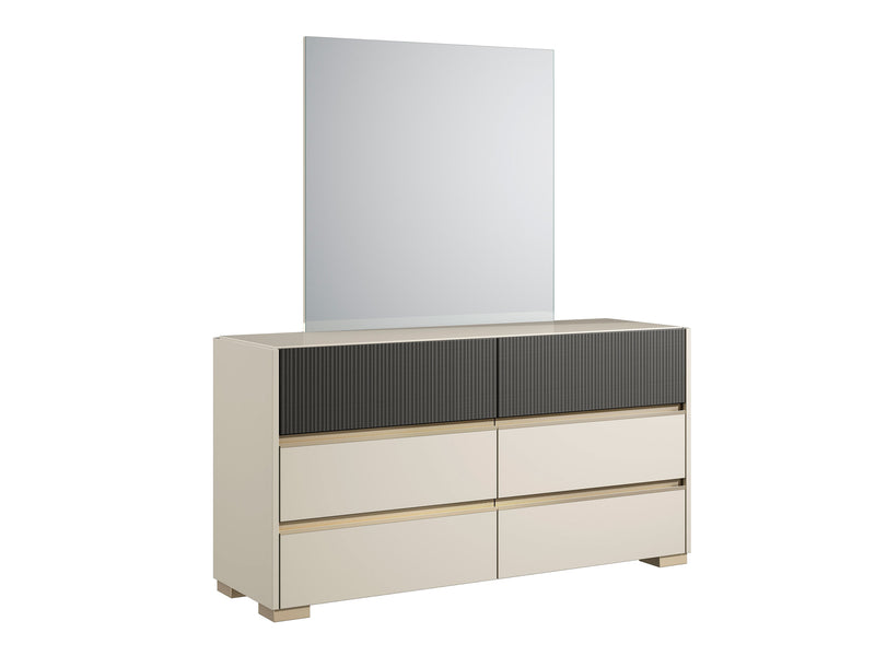 Alfa Es 62" Wide 6 Drawer Dresser With Mirror