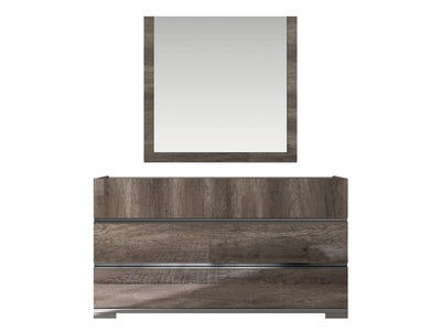 Kamea 61" Wide 3 Drawer Dresser With Mirror
